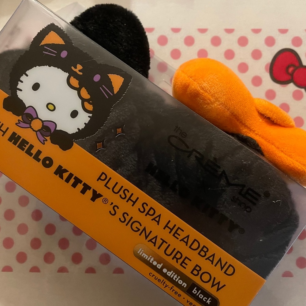 Rare Hello Kitty Halloween Plush Spa Headband